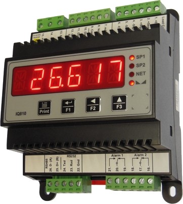 IQ810 load cell amplifier display and transmitter with MODBUS™ RTU and MODBUS™ ASCII