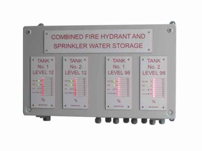 Multiple remote tank level displays with serial communications