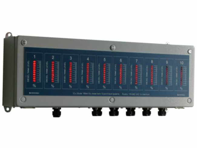 Mulitiple tank level displays for diesel tanks